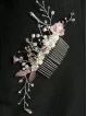Lovely Pink Floral Bridal Hair Comb - Sakura Blossom Lovely Pink Floral Bridal Hair Comb - Sakura Blossom