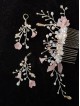 Lovely Pink Floral Bridal Hair Comb - Sakura Blossom Lovely Pink Floral Bridal Hair Comb - Sakura Blossom