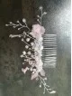 Lovely Pink Floral Bridal Hair Comb - Sakura Blossom Lovely Pink Floral Bridal Hair Comb - Sakura Blossom