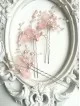 Romantic Floral Pink Wedding Hair Pins set of 3 - Sakura Blossom