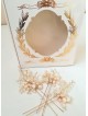 Elegant Peach Bridal Hair Pins set of 3 - Stunning Tenderness Elegant Peach Bridal Hair Pins set of 3 - Stunning Tenderness