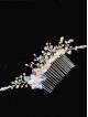 Luxury Wedding Hair Comb with Swarovski Crystals - Flowers of Mist Luxury Wedding Hair Comb with Swarovski Crystals - Flowers of Mist